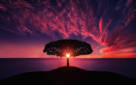Paesaggio quieto evocativo di una pausa
